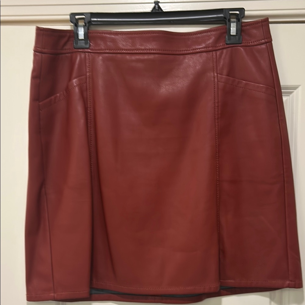 Red Leather Skirt